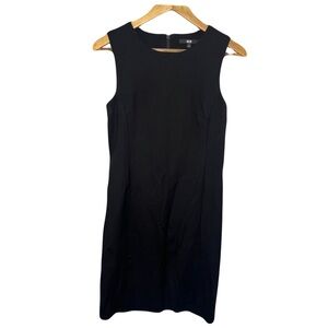 Uniqlo Ponte Sleeveless Little Black Dress Midi Evening Office Women’s Size S